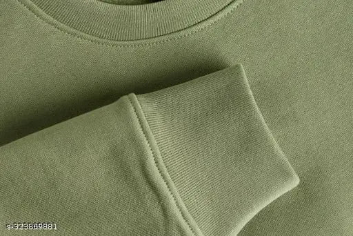 trendy cozy full sleeve 100%fleece sweatshirt