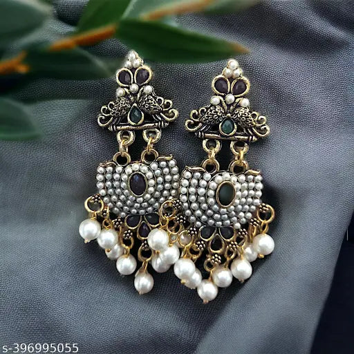 Unique Trendy earrings studs , white earring's ,women's earring's || Fashionable Earrings for Women#fastive earring's #fancy earring's #latest earring's