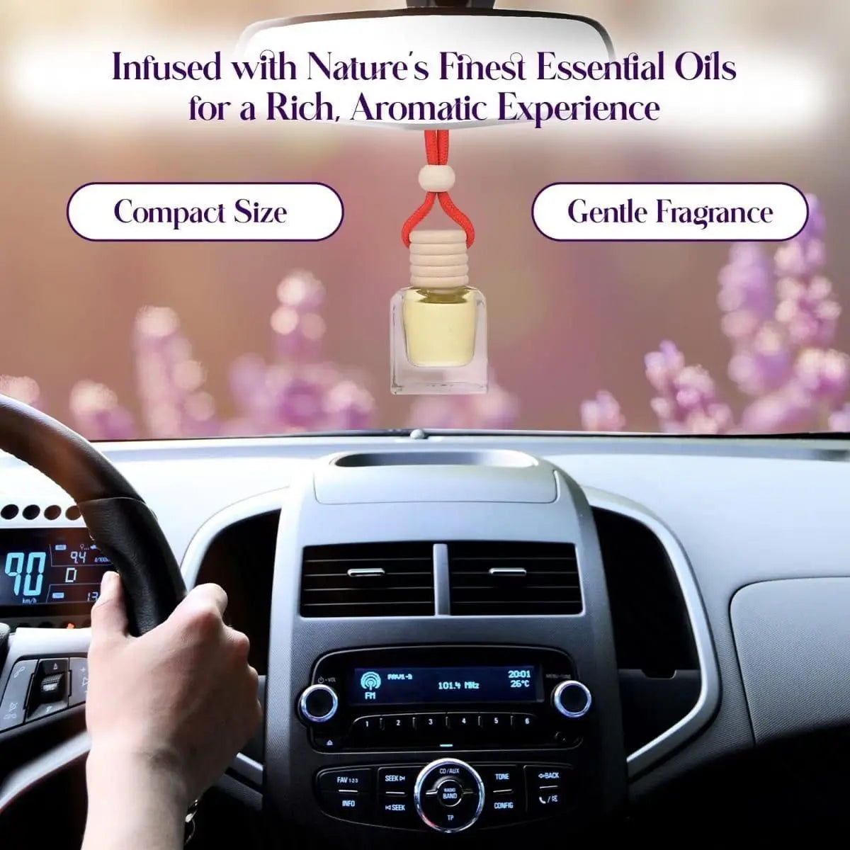 Hanging Car Perfume Pods Diffuser Scent (Pack of 1 Assorted Perfume) f2hevn-vt