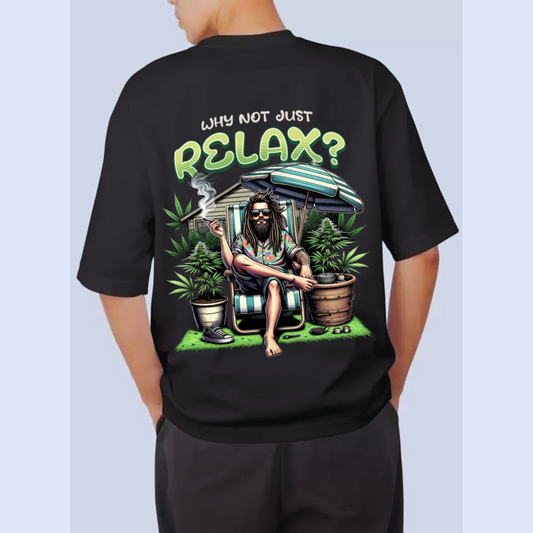 oversized t-shirt back print premium cotton