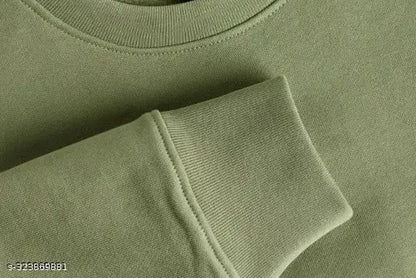 trendy cozy full sleeve 100%fleece sweatshirt