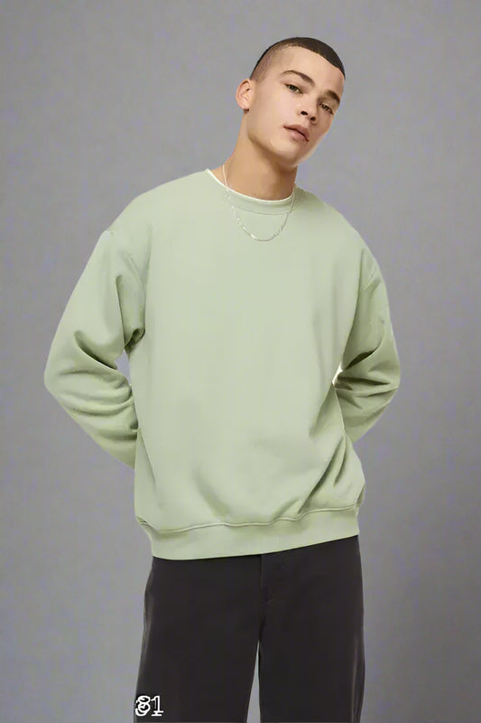 trendy cozy full sleeve 100%fleece sweatshirt